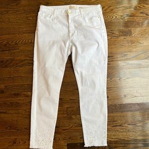 Jen 7 By For All Mankind White Jeans Size 10